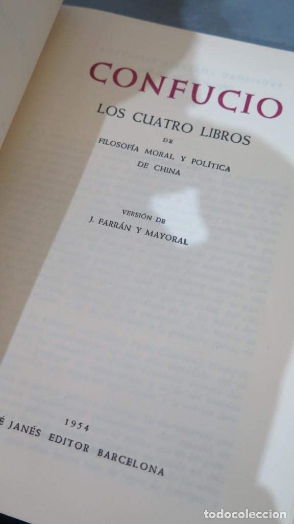 Libros de segunda mano: 1954.- LOS CUATRO LIBROS. CONFUCIO - Foto 2