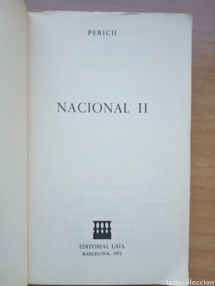 Libros de segunda mano: Nacional II Perich. Editorial Laia 1972 - Foto 2