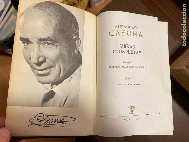 Libros de segunda mano: ALEJANDRO CASONA, OBRAS COMPLETAS 1, AGUILAR - Foto 2