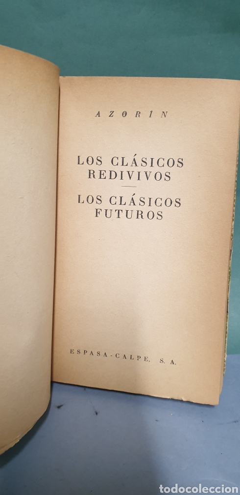 Libros de segunda mano: Azorin Coleccion Austral Editorial Espasa 1945 - Foto 3