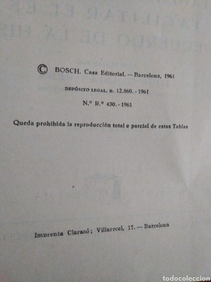 Libros de segunda mano: Tablas sincr&oacute;nicas editorial Bosch - Foto 2
