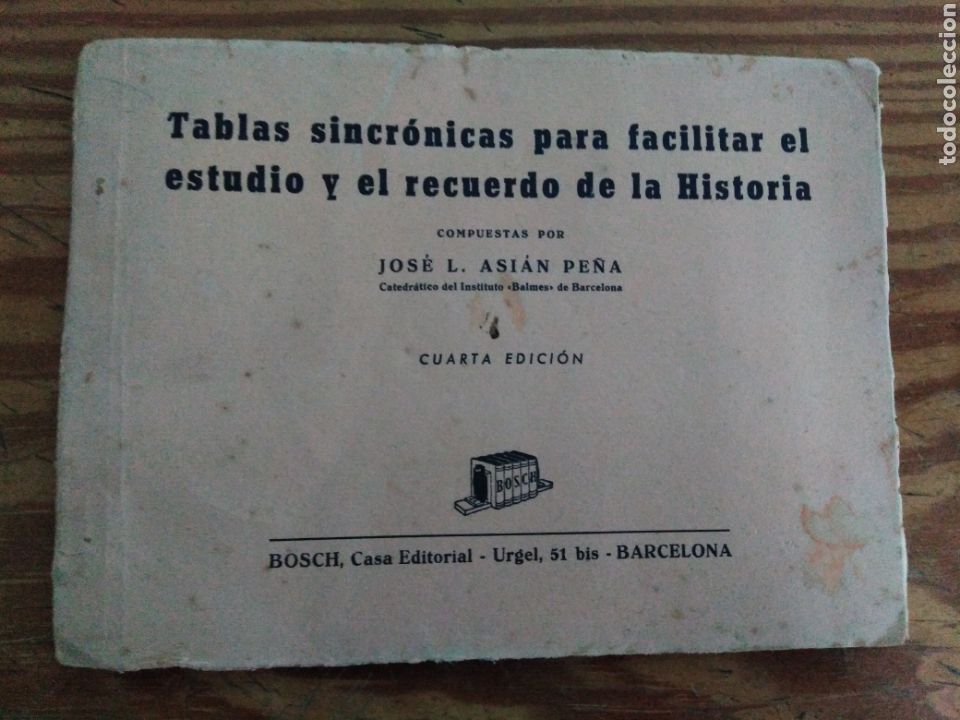 Libros de segunda mano: Tablas sincr&oacute;nicas editorial Bosch - Foto 1