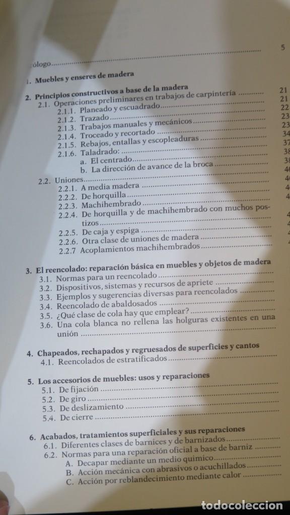 Libros de segunda mano: BRICOLAJE. EBANISTERIA Y TAPIZADO. CEAC - Foto 2