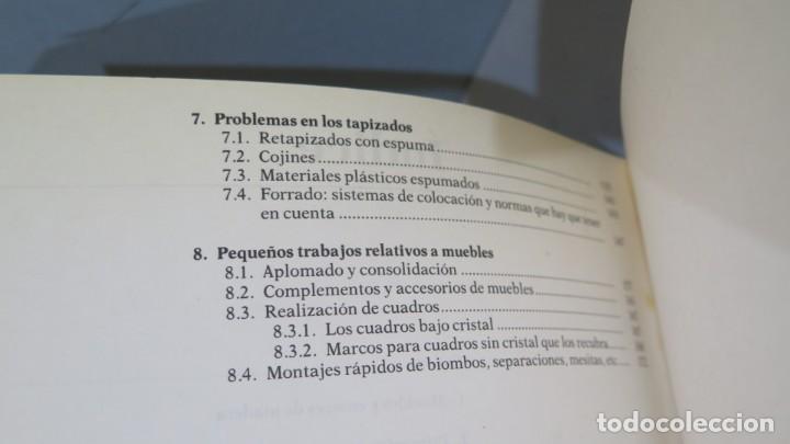 Libros de segunda mano: BRICOLAJE. EBANISTERIA Y TAPIZADO. CEAC - Foto 3