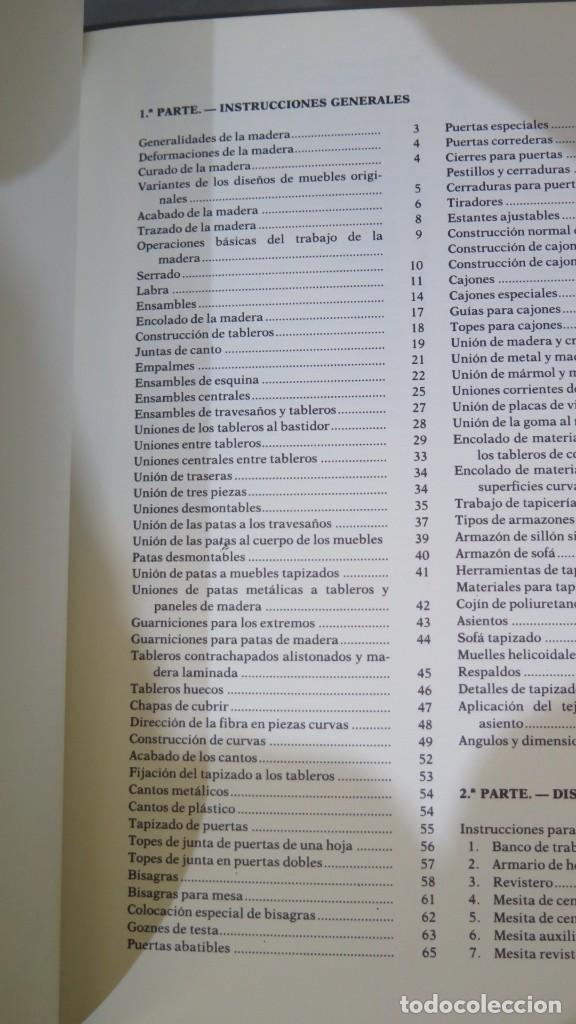 Libros de segunda mano: COMO CONSTRUIR EL MUEBLE MODERNO. MARIO DAL FABBRO - Foto 2