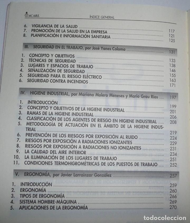Libros de segunda mano: Gu&iacute;a pr&aacute;ctica de prevenci&oacute;n de riesgos laborales 2000 (ACARL, 2000) - Foto 4