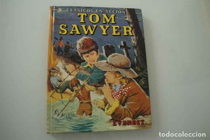 Libros de segunda mano: CL&Aacute;SICOS EN ACCI&Oacute;N TOM SAWYER EVEREST - Foto 1
