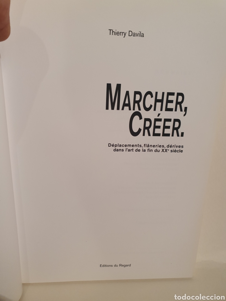 Libros de segunda mano: MARCHER CREER, THIERRY DAVILA. EDITIONS DU REGARD. PARIS 2002. - Foto 7