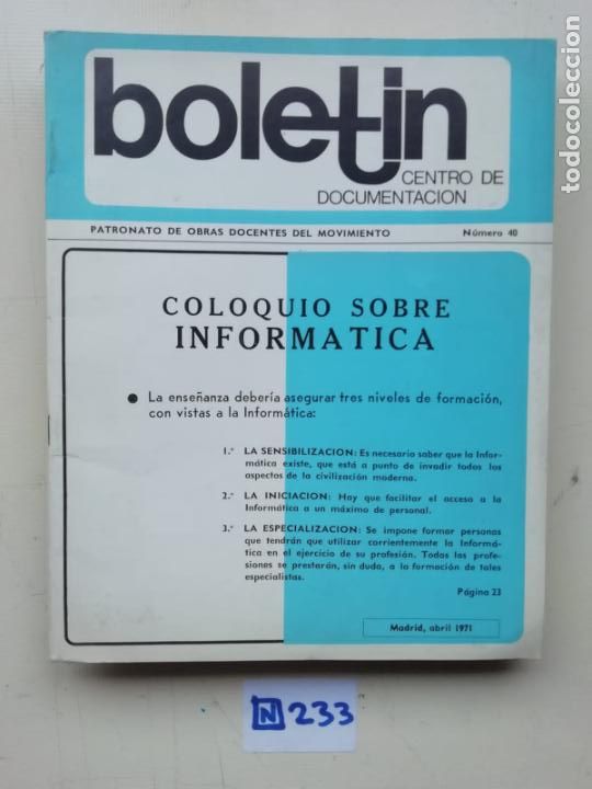 Libros de segunda mano: Bolet&iacute;n - Foto 1