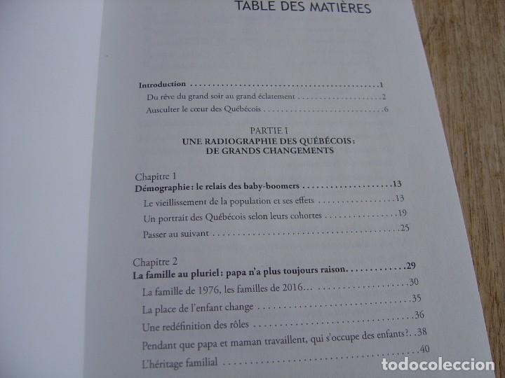 Libros de segunda mano: LE CCEUR DES QU&Eacute;B&Eacute;COIS. L&eacute;volution du Qu&eacute;bec de 1976 &agrave; aujourdhui. 2016. FRANC&Eacute;S - Foto 4