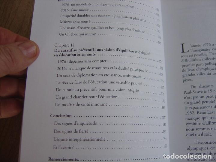 Libros de segunda mano: LE CCEUR DES QU&Eacute;B&Eacute;COIS. L&eacute;volution du Qu&eacute;bec de 1976 &agrave; aujourdhui. 2016. FRANC&Eacute;S - Foto 7