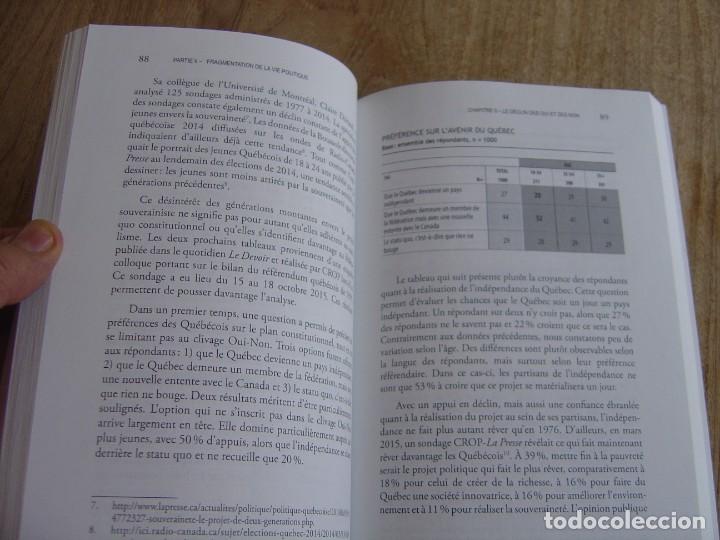 Libros de segunda mano: LE CCEUR DES QU&Eacute;B&Eacute;COIS. L&eacute;volution du Qu&eacute;bec de 1976 &agrave; aujourdhui. 2016. FRANC&Eacute;S - Foto 9