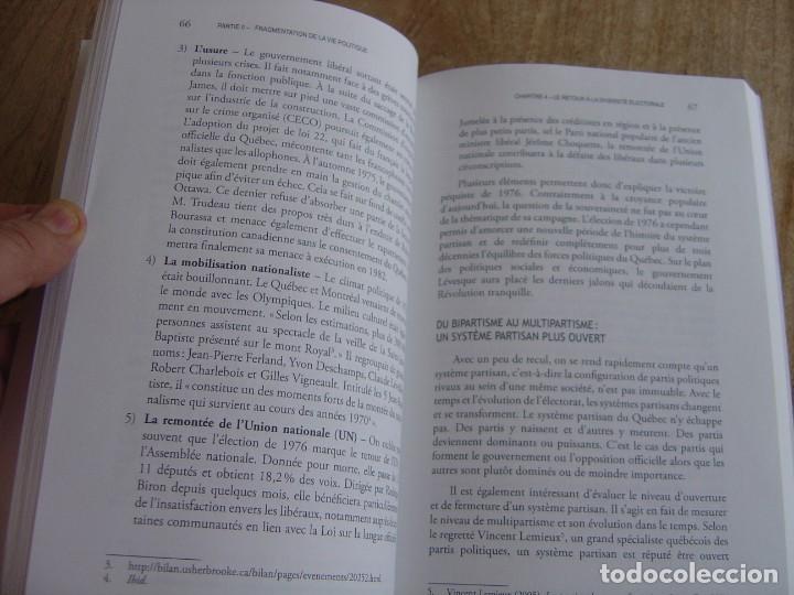 Libros de segunda mano: LE CCEUR DES QU&Eacute;B&Eacute;COIS. L&eacute;volution du Qu&eacute;bec de 1976 &agrave; aujourdhui. 2016. FRANC&Eacute;S - Foto 11