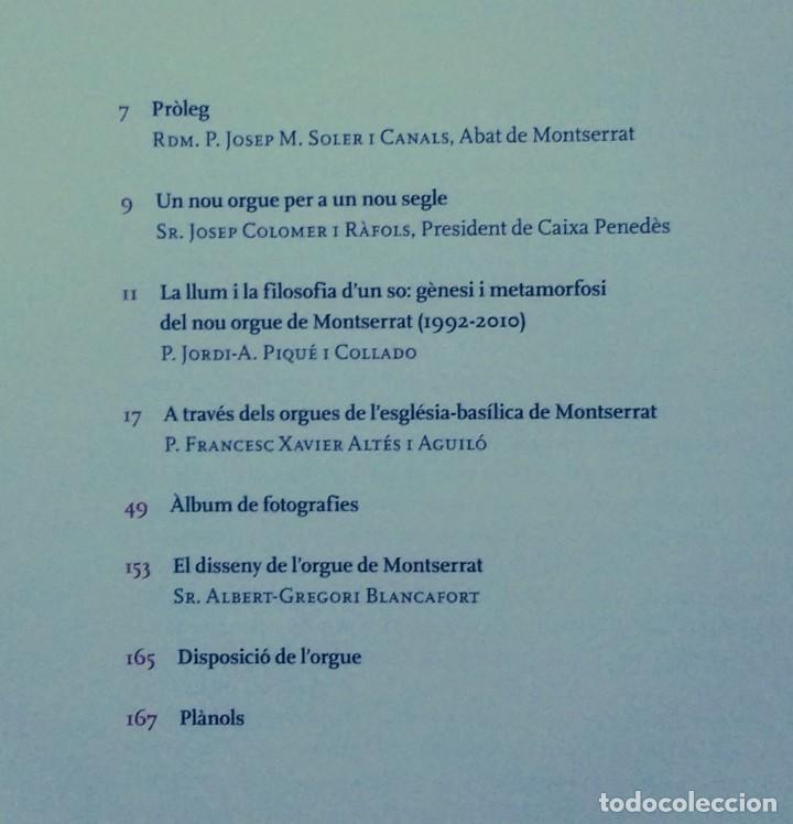 Libros de segunda mano: LA LLUM DEL SO. EL NOU ORGUE DE MONTSERRAT - MNSRT - Foto 2