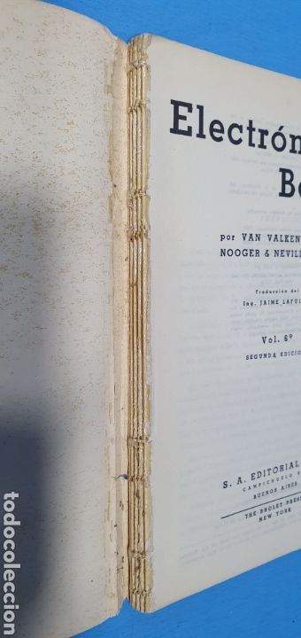 Libros de segunda mano: ELECTR&Oacute;NICA B&Aacute;SICA 6 TOMOS - VAN VALKENBURG - EDITORIAL BELL - 1958 - Foto 14