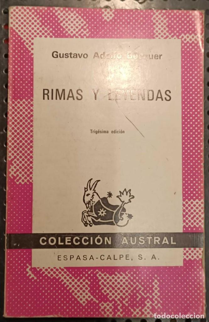 Libros de segunda mano: Libro: Primas y leyendas, Autor: Gustavo Adolfo B&eacute;cquer, Editora: Espasa Calpe, 1974 - Foto 1