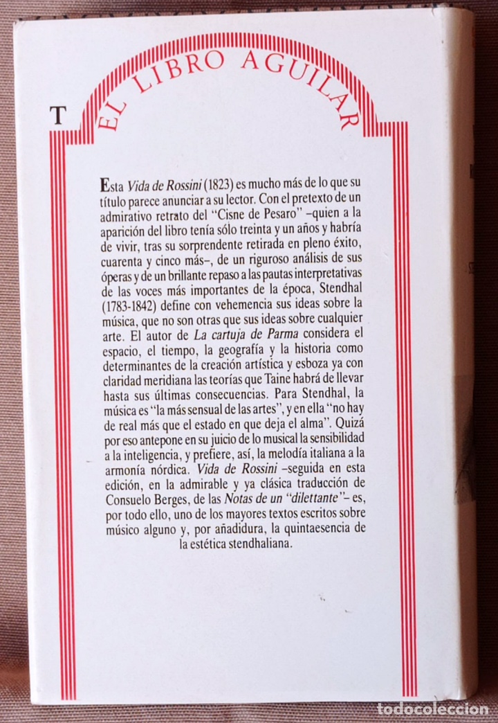 Libros de segunda mano: Vida de Rossini. Stendhal.//ENVIO GRATIS - Foto 4