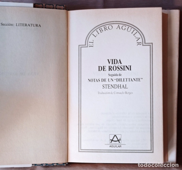 Libros de segunda mano: Vida de Rossini. Stendhal.//ENVIO GRATIS - Foto 5