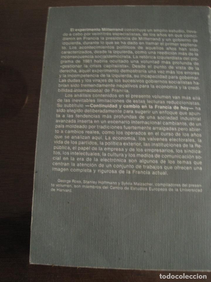 Libros de segunda mano: Varios - El experimento Mitterand. Alfons el Magnanim 1988 - Foto 6 - 236637780