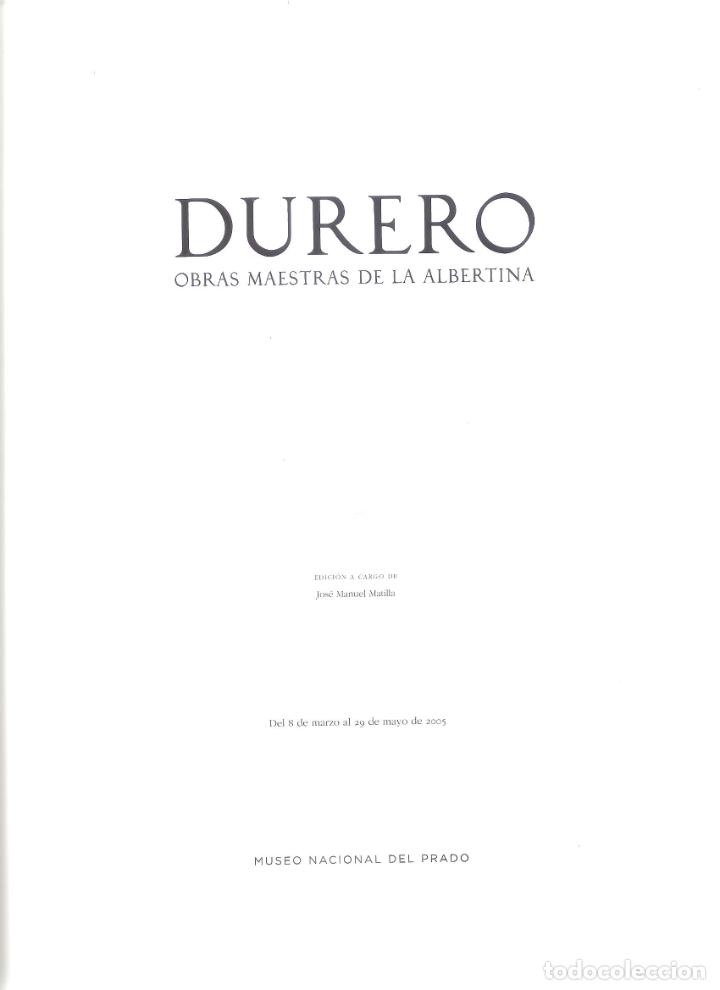 Libros de segunda mano: DURERO. OBRAS MAESTRS DE ALBERTINA - JOSE MANUEL MATILLA - Foto 1
