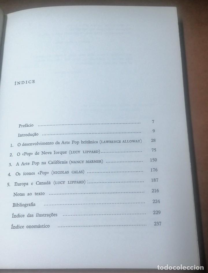Libros de segunda mano: Lucy R. Lippard, A arte pop, So Paulo, 1976, - Foto 4
