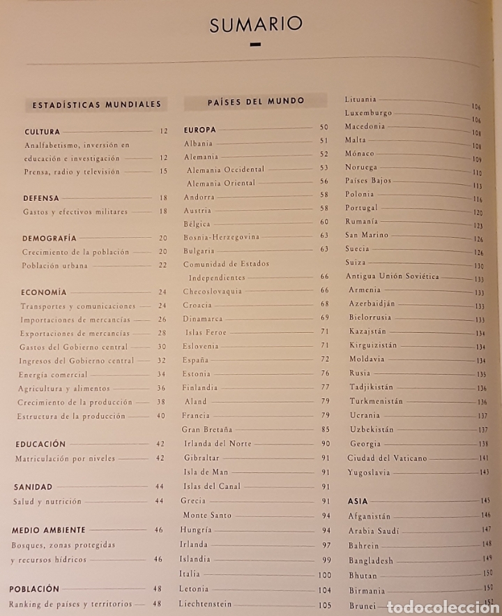 Libros de segunda mano: Anuario Estad&iacute;stico Universal, 1992. Difusora Internacional, 1993 - Foto 3