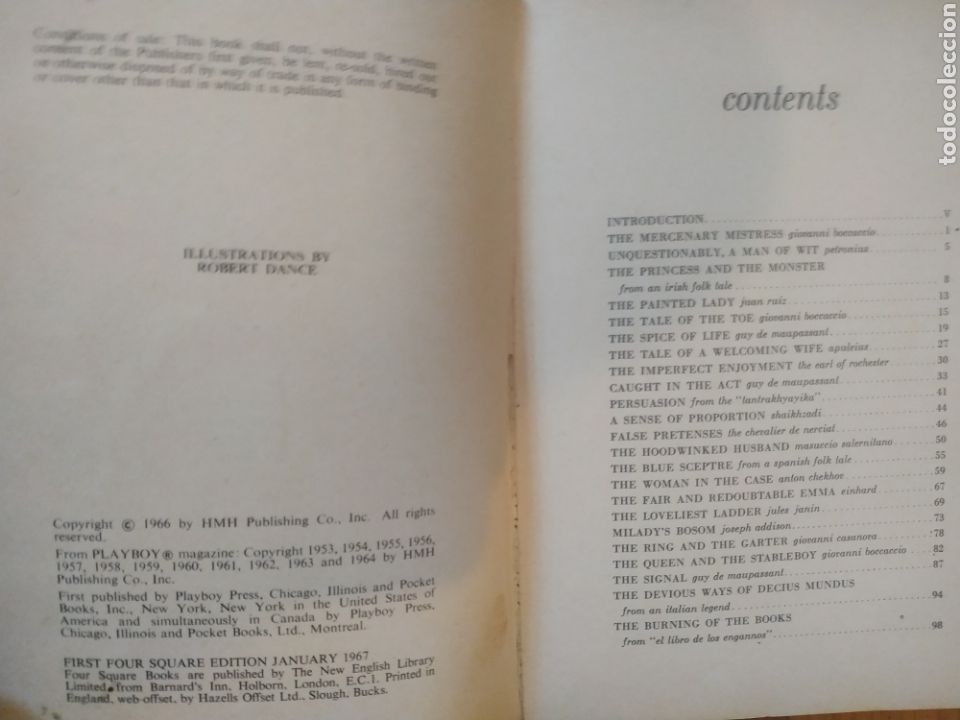 Libros de segunda mano: Playboys Ribald Classics. A&ntilde;o 1966. Ilustraciones de Robert Dance - Foto 2