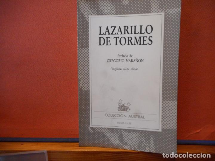 Libros de segunda mano: LAZARILLO DE TORMES. GREGORIO MARA&Ntilde;&Oacute;N. ESPASA- CALPE, S.A. - Foto 1