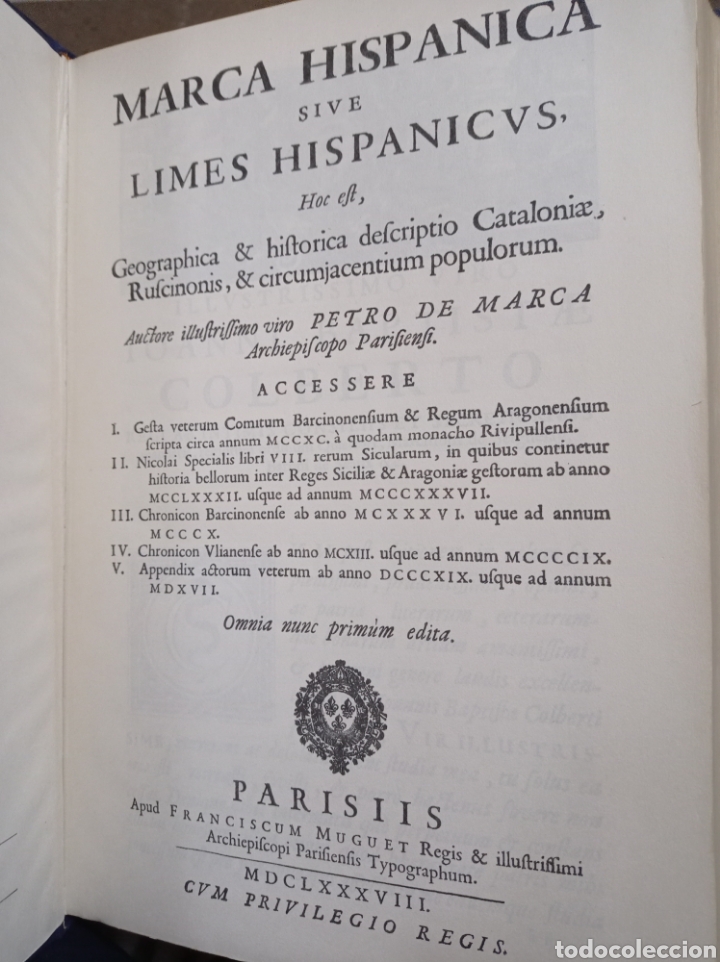 Libros de segunda mano: MARCA HISP&Aacute;NICA - PETRUS DE MARCA - EDITORIAL BASE - Foto 7