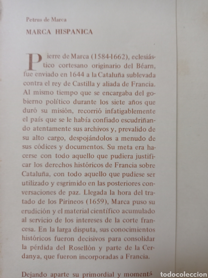 Libros de segunda mano: MARCA HISP&Aacute;NICA - PETRUS DE MARCA - EDITORIAL BASE - Foto 10