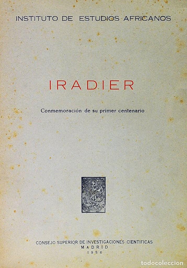 Libros de segunda mano: Iradier. Conmemoraci&oacute;n de su primer centenario. CSIC - Foto 1