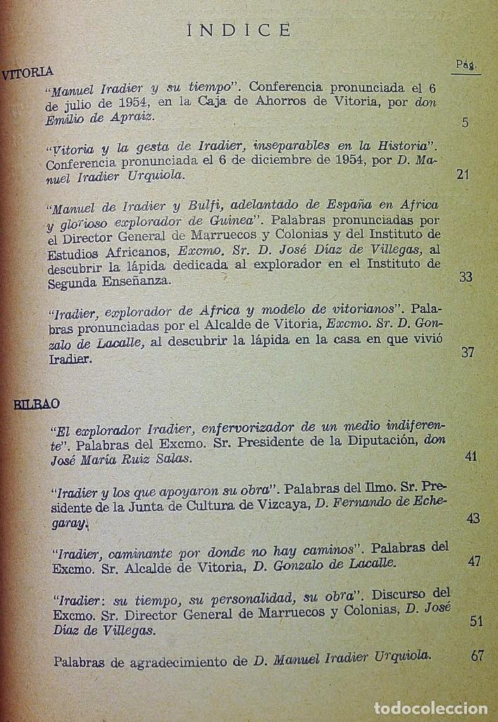 Libros de segunda mano: Iradier. Conmemoraci&oacute;n de su primer centenario. CSIC - Foto 3