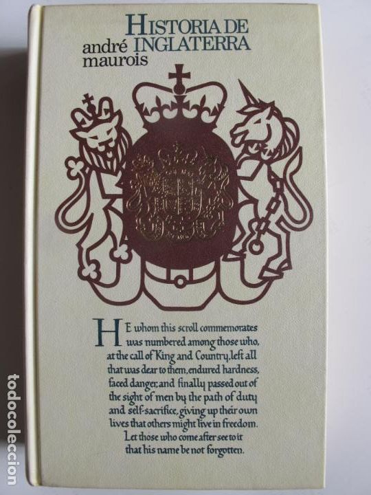 Libros de segunda mano: HISTORIA DE INGLATERRA.- ANDR&Eacute; MAUROIS.- C&Iacute;RCULO DE LECTORES. 1970 - Foto 1
