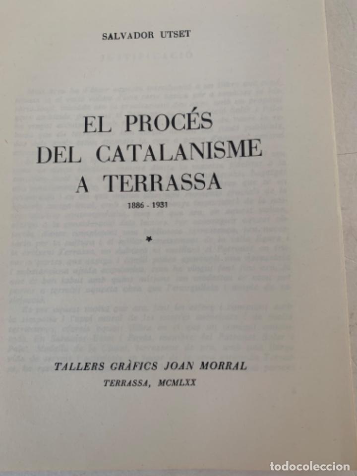 Libros de segunda mano: El proc&eacute;s del catalanisme a Terrassa - Foto 3