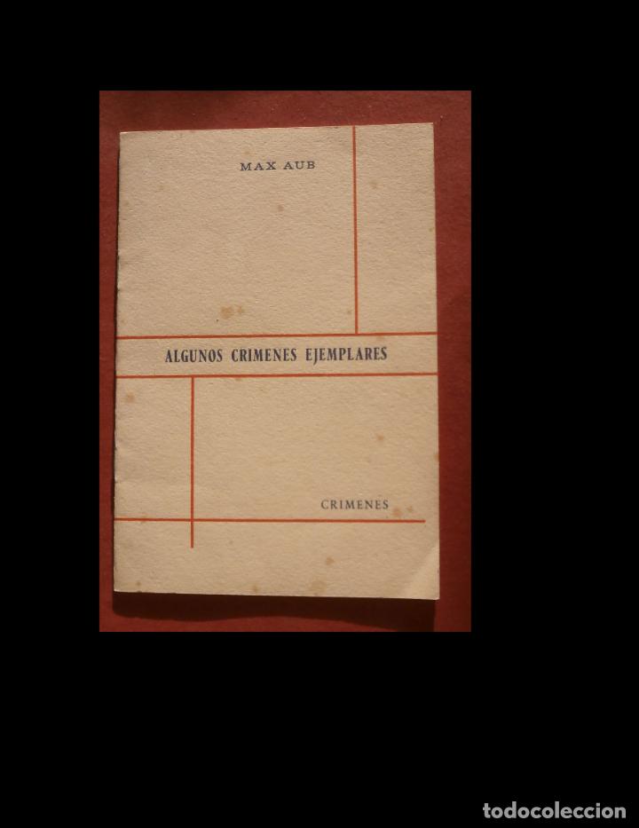 Libros de segunda mano: Algunos crimenes ejemplares. Crimenes. Max Aub - Foto 1