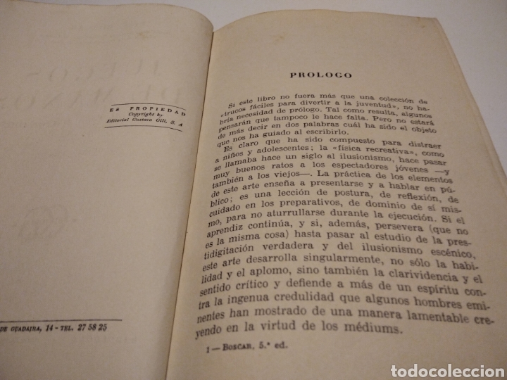 Libros de segunda mano: Juego de manos profesor Boscar - Foto 6