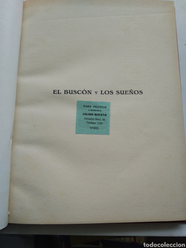 Libros de segunda mano: EL BUSC&Oacute;N Y LOS SUE&Ntilde;OS/QUEVEDO/EDICIONES POPULARES IBERIA - Foto 3