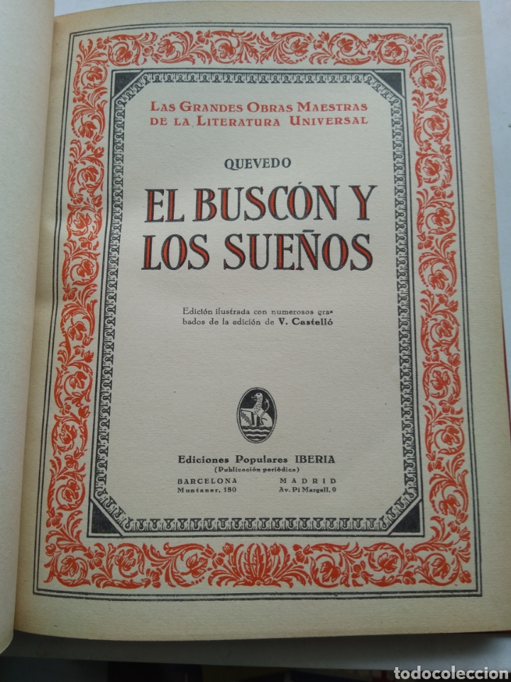 Libros de segunda mano: EL BUSC&Oacute;N Y LOS SUE&Ntilde;OS/QUEVEDO/EDICIONES POPULARES IBERIA - Foto 4