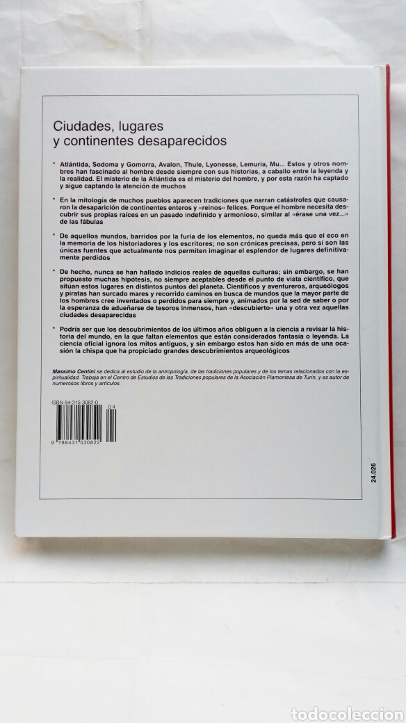 Libros de segunda mano: Ciudades, Lugares y Continentes desaparecidos. Massimo Centini. - Foto 2