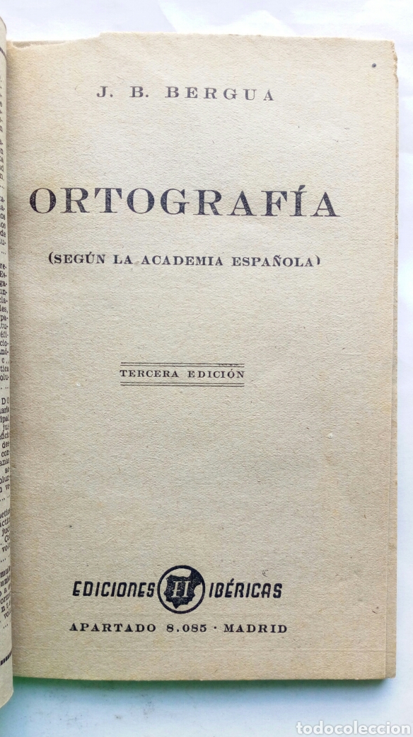Libros de segunda mano: Ortograf&iacute;a. J. B. Bergua. - Foto 3