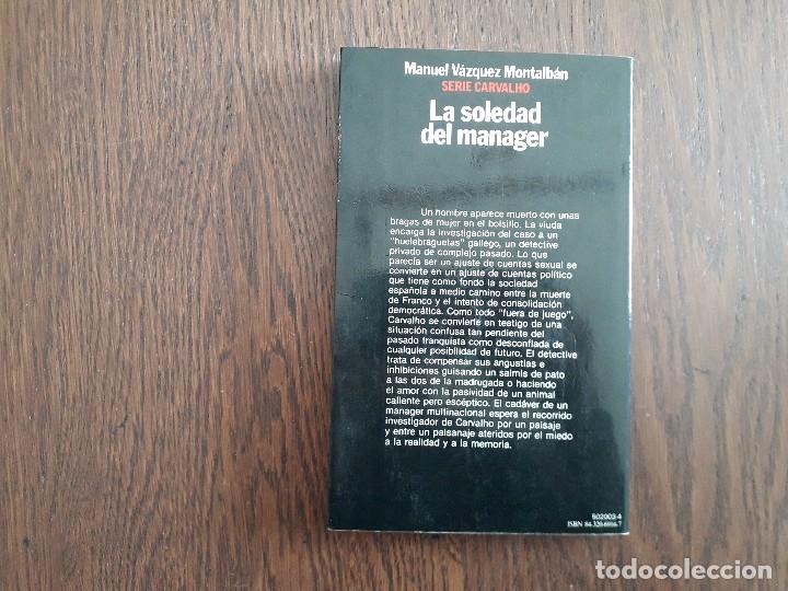 Libros de segunda mano: libro usado, La soledad del manager, Manuel Vazquez Montalb&aacute;n. Planeta. - Foto 2