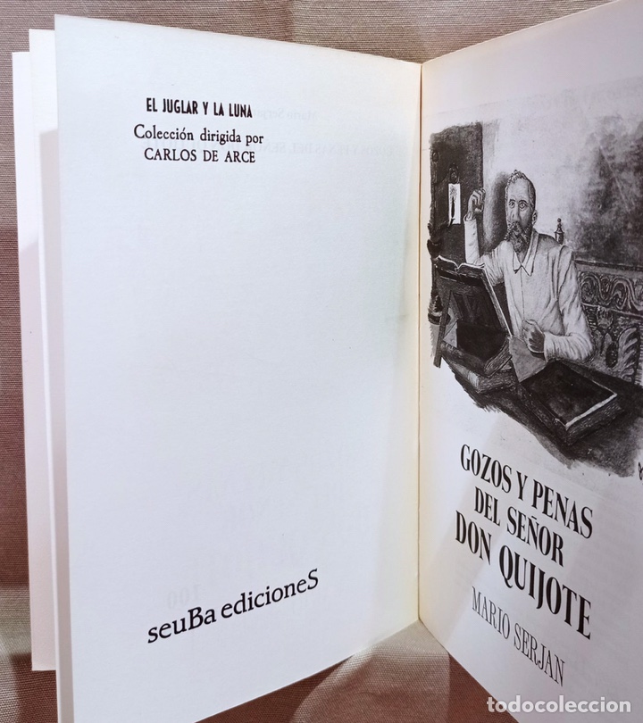 Libros de segunda mano: Gozos y penas del se&ntilde;or Don Quijote. Mario Serjan. - Foto 4