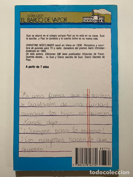 Libros de segunda mano: QUERIDA SUSI, QUERIDO PAUL. EL BARCO DE VAPOR - Foto 2