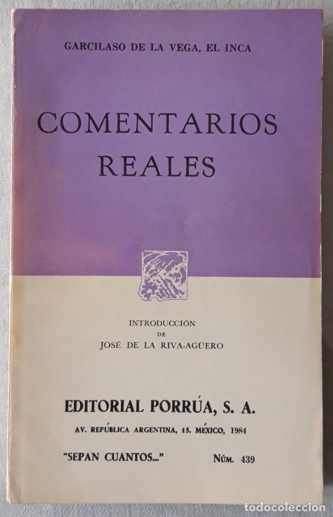 Libros de segunda mano: COMENTARIOS REALES. EL INCA GARCILASO DE LA VEGA - Foto 1