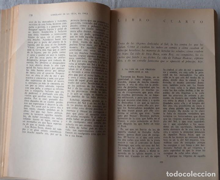 Libros de segunda mano: COMENTARIOS REALES. EL INCA GARCILASO DE LA VEGA - Foto 3