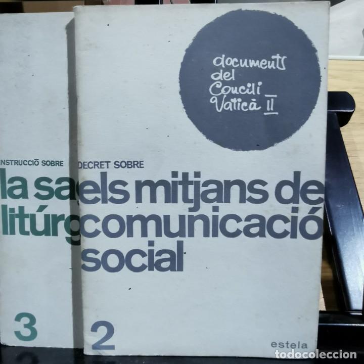 Libros de segunda mano: 3 LLIBRE - DOCUMENTS DEL CONCILI VATIC&Agrave; - CONSTITUCI&Oacute;, INSTRUCCI&Oacute;, DECRET - ESTELA - 1 2 3 / 13.618 - Foto 2