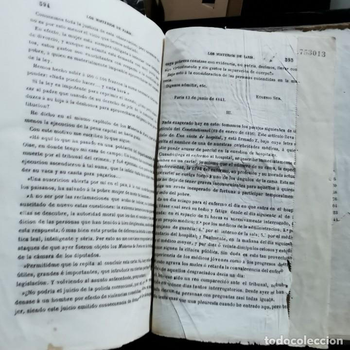 Libros de segunda mano: LIBRO - LOS MISTERIOS DE PARIS - EUGENIO SUE - TOMO 3 / 13.627 - Foto 9