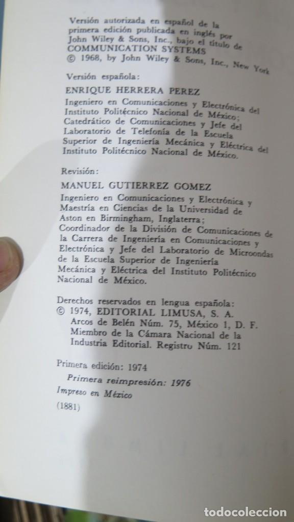 Libros de segunda mano: INTRODUCCION A LA TEORIA Y SISTEMAS DE COMUNICACION. LATHI - Foto 2