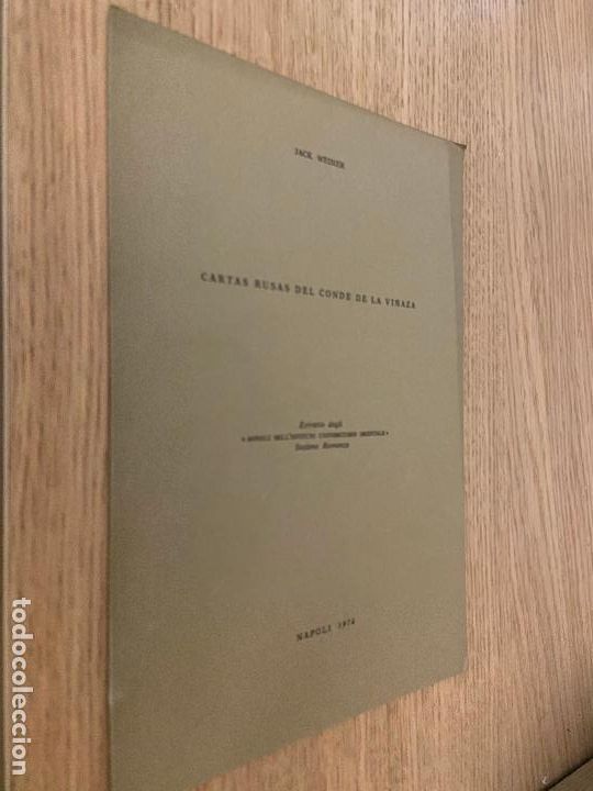Gebrauchte B&uuml;cher: JACK WEINER - CARTAS RUSAS DEL CONDE DE LA VI&Ntilde;AZA - 1974