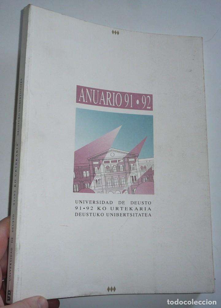 Libros de segunda mano: Universidad de Deusto - Anuario 91-92 - Foto 1